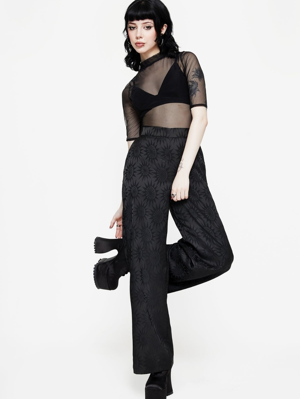 Semine Celestial Disturbia Wide-Leg Pantsuit Set - Picture 3 of 9